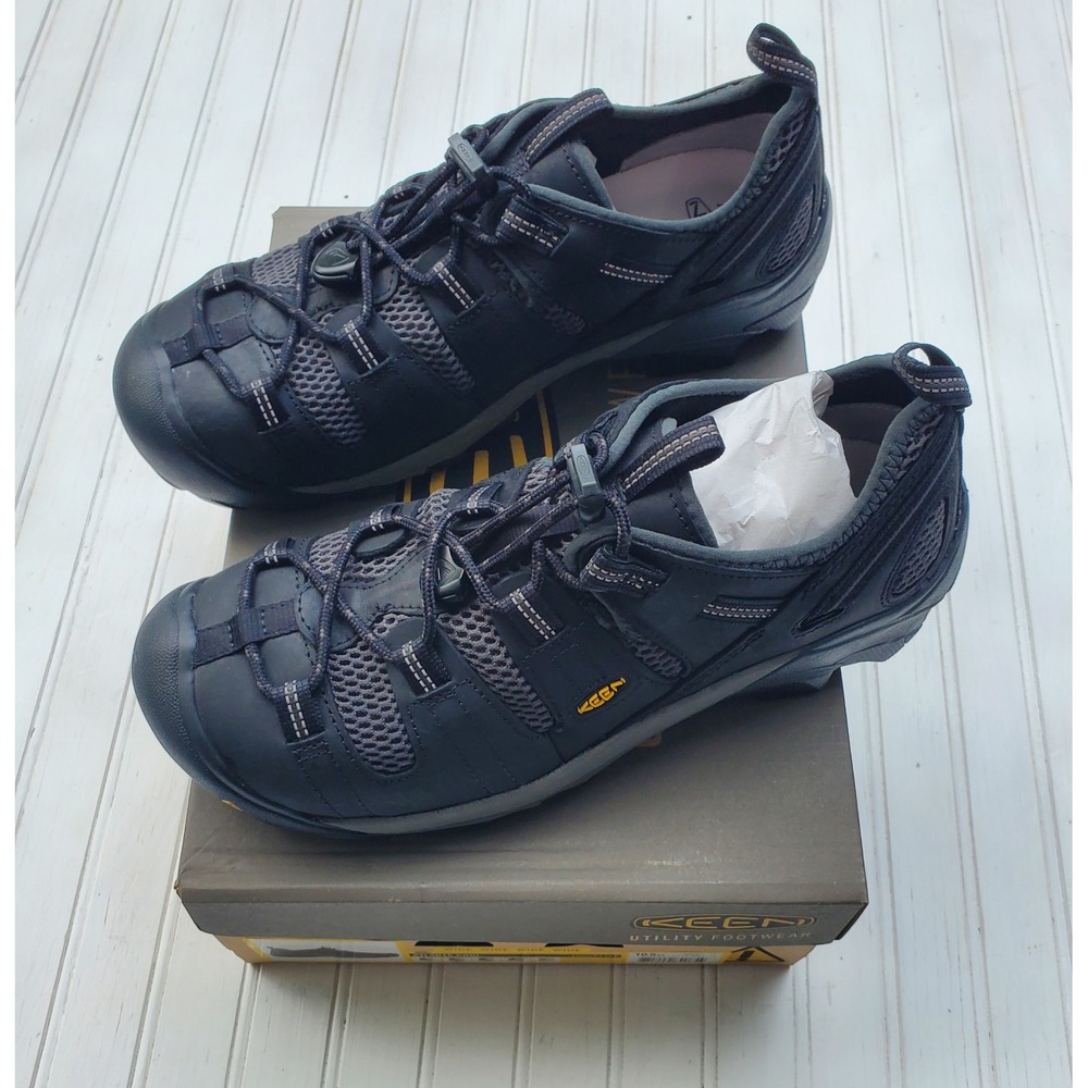 KEEN Utility Atlanta Cool Steel Toe Work Shoe Black Dark Shadow 10.5 EE 1006977